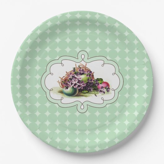 mandje met eitjes Pasen Brunch | Partij Papieren Bordje (Voorkant)