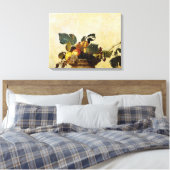 mandje met fruit, Caravaggio Canvas Afdruk (Insitu (Slaapkamer))