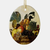 mandje met fruit, Caravaggio Keramisch Ornament (Rechts)