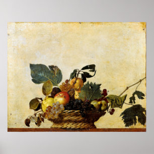 mandje met fruit, Caravaggio Poster