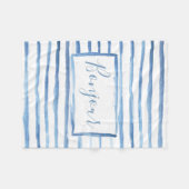 mandje met geverfde strepen fleece deken (Voorkant (Horizontaal))