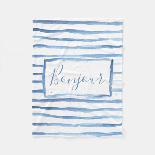  mandje met geverfde strepen fleece deken (Voorkant)