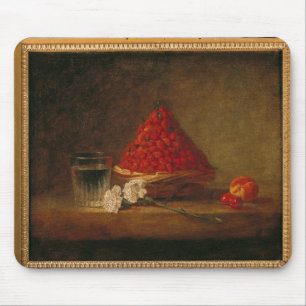 mandje met wilde aardbeien, c.1761 muismat