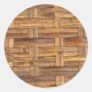 mandje ronde sticker