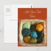 mandje van het Briefkaart Yarn (Voorkant / Achterkant)