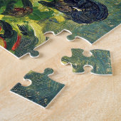 Mandje van Pansies op een tafel Vincent van Gogh Legpuzzel (Zijkant)