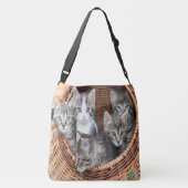 mandje vol Kittens Crossbody Tas (Achterkant)