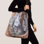 mandje vol Kittens Crossbody Tas (Dichtbij)