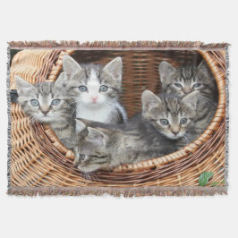 mandje vol Kittens Deken