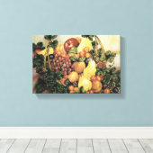 mandje voor het schilderen van Waterverven van fru Canvas Afdruk (Insitu (Houten vloer))