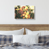 mandje voor het schilderen van Waterverven van fru Canvas Afdruk (Insitu (Slaapkamer))