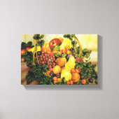 mandje voor het schilderen van Waterverven van fru Canvas Afdruk (Voorkant)