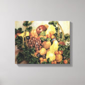 mandje voor het schilderen van Waterverven van fru Canvas Afdruk (Voorkant)