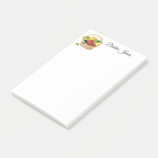 Mandje voor post-it-notes-fruit post-it® notes (Schuin)