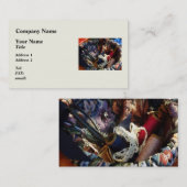 mandje voor snijtand en draad visitekaartje (Voorkant / Achterkant)