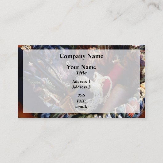 mandje voor snijtand en draad visitekaartje (Voorkant)