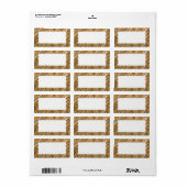 Mandje Weave adreslabel Etiket (Full Sheet)