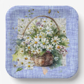 mandje witte dagen papieren bordje (Voorkant)