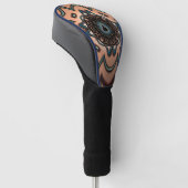 Mandlebrot - Gold Head Hoesje Golfheadcover (Schuin)