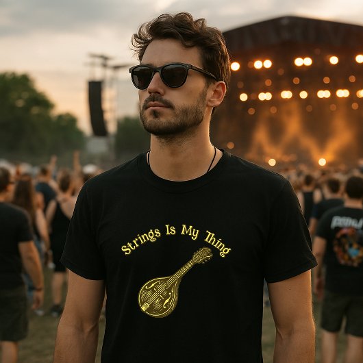 Mandolin Bluegrass Folk Music Strings T-shirt