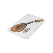 Mandolin cartoon illustratie badmat (Gekanteld)