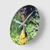 Mandolin en Iris Flower Garden Ronde Klok (Hoek)