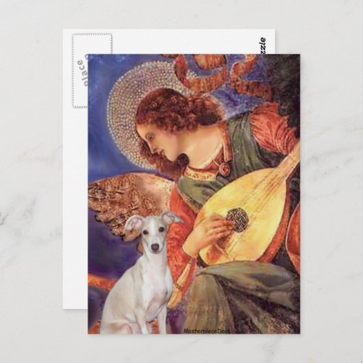 Mandolin Engel - - Italiaanse Greyhound 7 Briefkaart (Voorkant / Achterkant)