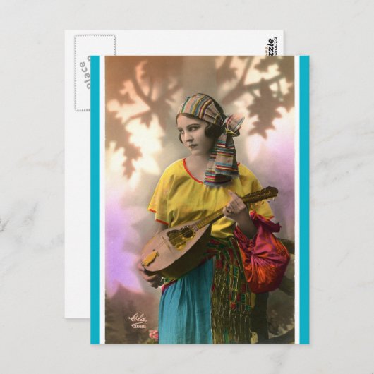  Mandolin Gypsy Briefkaart (Voorkant / Achterkant)