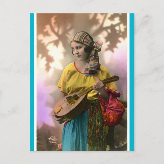  Mandolin Gypsy Briefkaart (Voorkant)