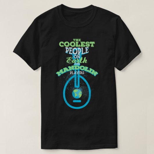 Mandolin houdt van de coolste mensen mandoline spe t-shirt (Design voorkant)