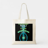 Mandolin houdt van de coolste mensen mandoline spe tote bag (Achterkant)