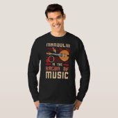Mandolin Instrument Music Player Beginner Les T-shirt (Voorkant volledig)