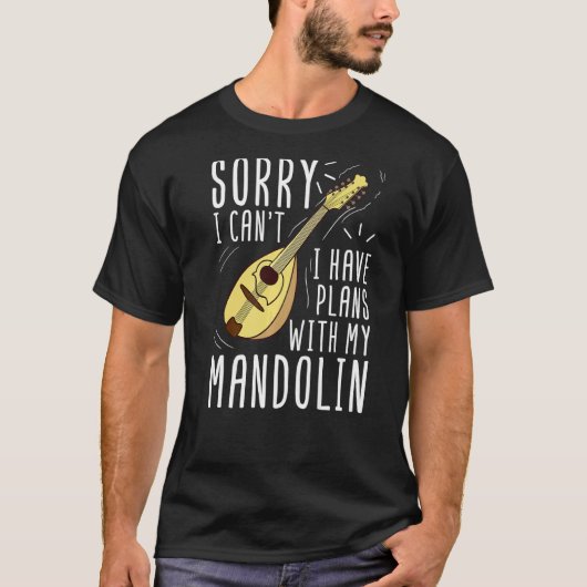 Mandolin Instrument Music Player Beginner Les T-shirt (Voorkant)