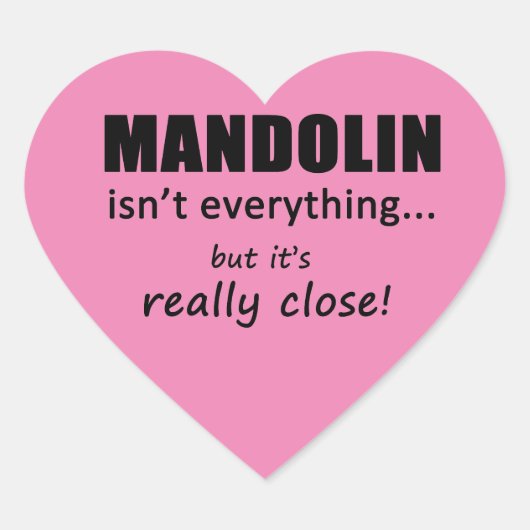 Mandolin is niet alles Sticker (Voorkant)