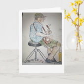 Mandolin Kaart (Gele Bloem)