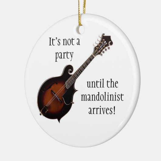 MANDOLIN kerstversiering Keramisch Ornament (Links)