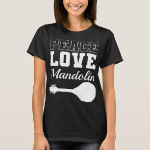 Mandolin Liefhebber Vrede Liefde Mandolin Maestro  T-shirt