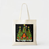 Mandolin Lover Kerstverlichting Santa Mandolin Ker Tote Bag (Voorkant)