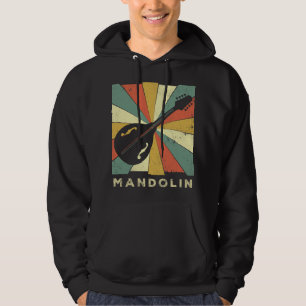 Mandolin Lover Mandolin Speler Muziek Retro Hoodie