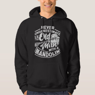 Mandolin Lover Mandolinist Oude Mandoline Speler Hoodie