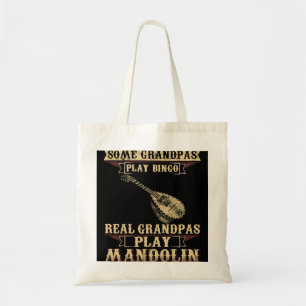 Mandolin Lover Mannen Sommige Spelen Bingo Echte O Tote Bag