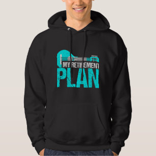 Mandolin Lover Mijn pensioenplan Mandolin Musicia Hoodie