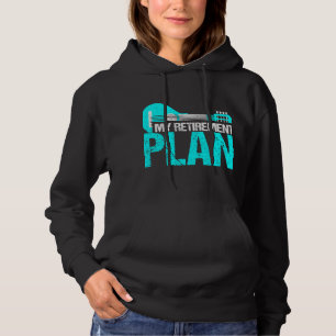 Mandolin Lover Mijn pensioenplan Mandolin Musicia Hoodie