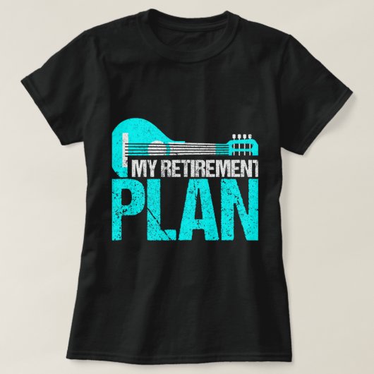 Mandolin Lover Mijn pensioenplan Mandolin Musicia T-shirt (Design voorkant)