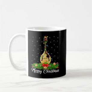 Mandolin Lover Muziekliefhebber Matching Santa Hat Koffiemok