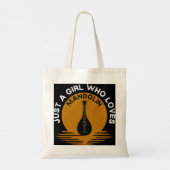 Mandolin Lover Player gewoon een meisje dat houdt  Tote Bag (Achterkant)