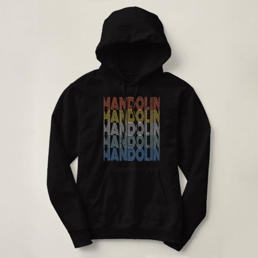 Mandolin Lover Shirt Retro Muziek Gift Mand (Design voorkant)
