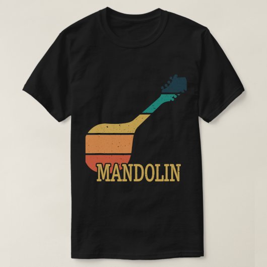 Mandolin Lover Silhouette Mandolin T-shirt (Design voorkant)