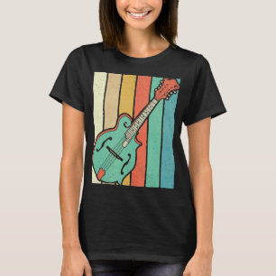 Mandolin Lover Speler Funky Retro Bluegrass Mandol T-shirt