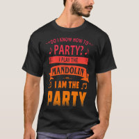 Mandolin Lover speler party t-shirt